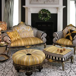 MacKenzie-Childs Queen Bee Loveseat| Living Room