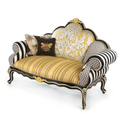 MacKenzie-Childs Queen Bee Loveseat| Living Room