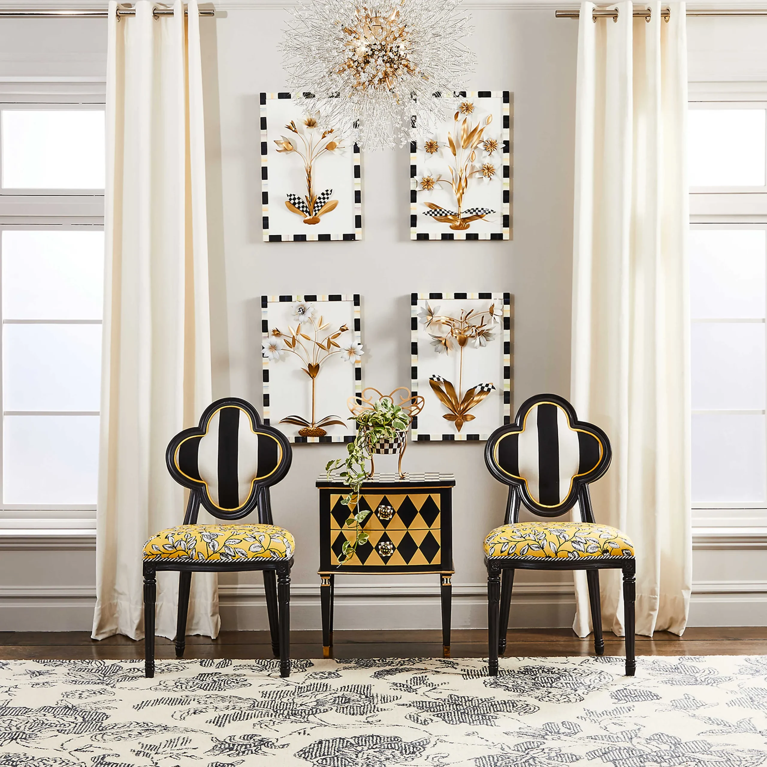 MacKenzie-Childs Queen Bee Outdoor Dining Chair| Outdoor|Spring
