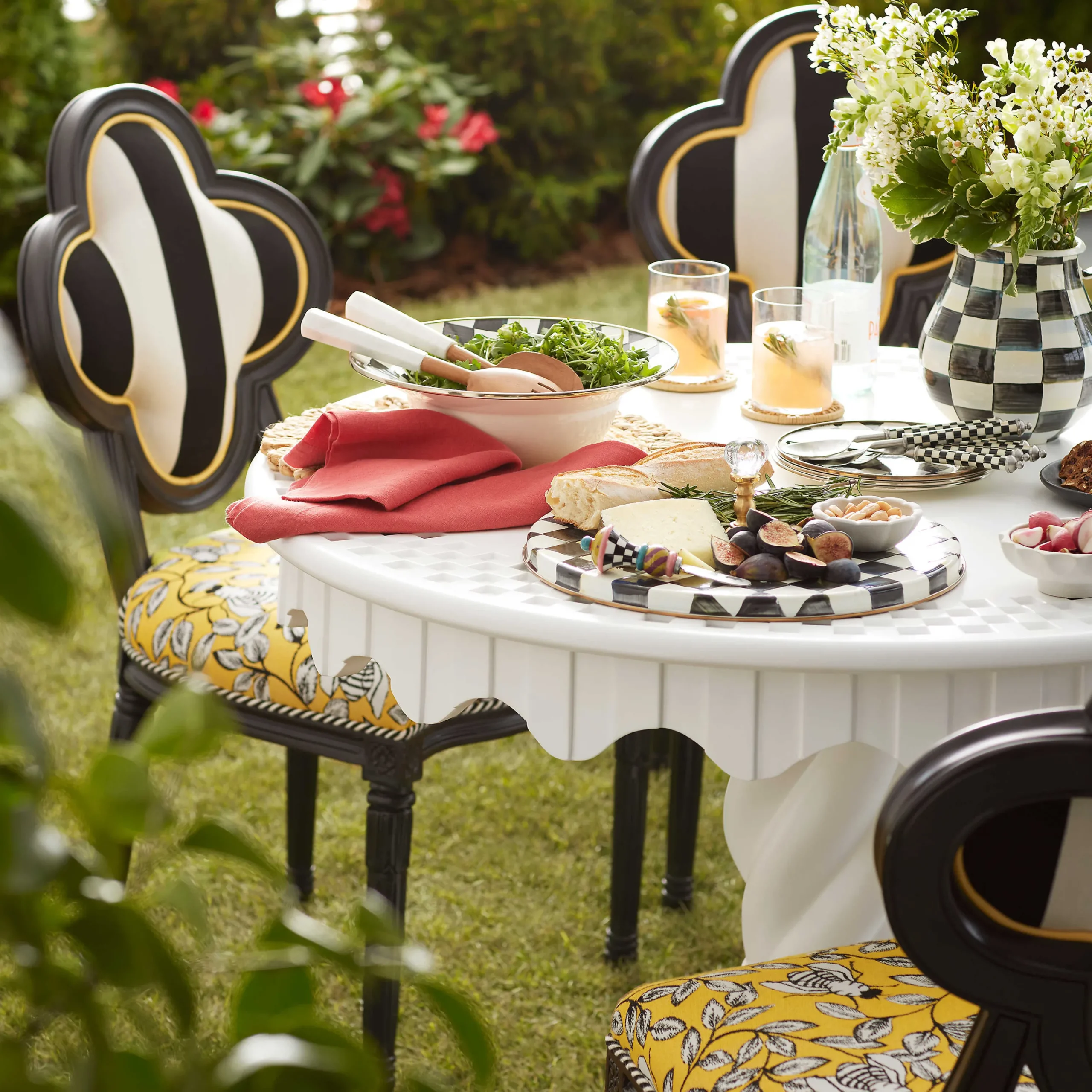MacKenzie-Childs Queen Bee Outdoor Dining Chair| Outdoor|Spring