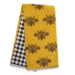 MacKenzie-Childs Queen Bee Woven Dish Towel| Kitchen & Table Linens