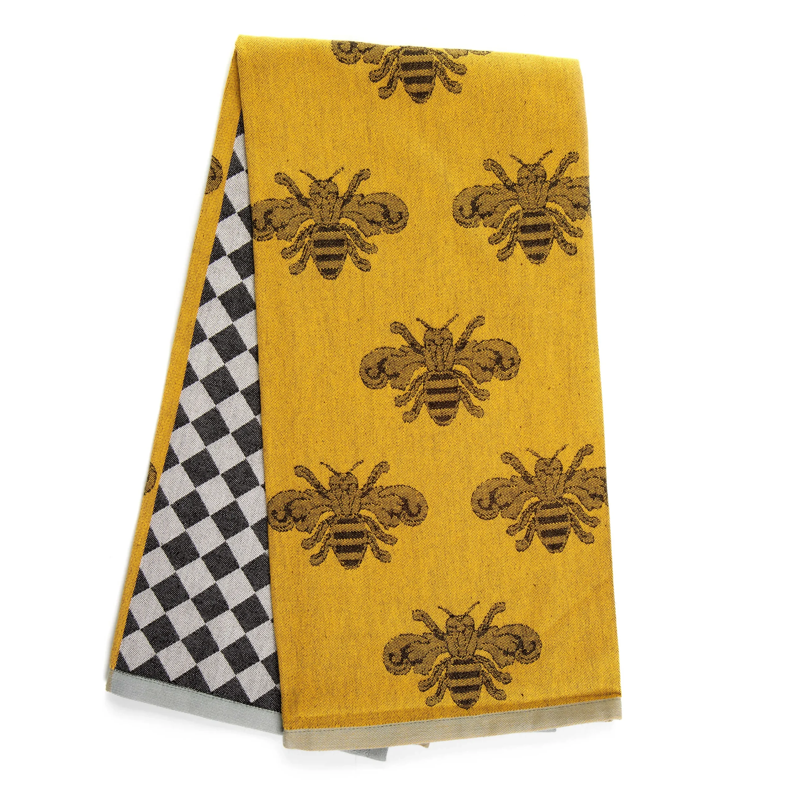 MacKenzie-Childs Queen Bee Woven Dish Towel| Kitchen & Table Linens