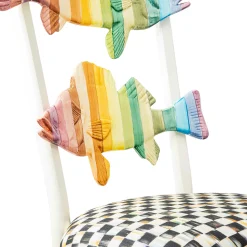 MacKenzie-Childs Rainbow Fish Chair| Dining Room & Kitchen