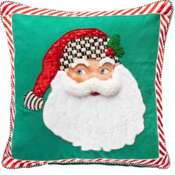 MacKenzie-Childs Retro Santa Throw Pillow| Holiday|Pillows, Throws, & Cushions