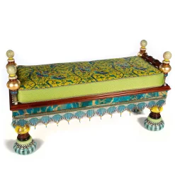 MacKenzie-Childs Ridiculous Peacock Bench| Entryway Furniture|Bedroom