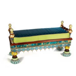 MacKenzie-Childs Ridiculous Peacock Bench| Entryway Furniture|Bedroom