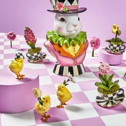 MacKenzie-Childs Rose Garden Chicks, Set of 3| Easter|Spring