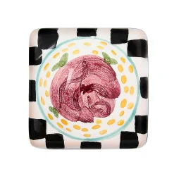 MacKenzie-Childs Rose Petit Four Square Knob| Finishing Touches