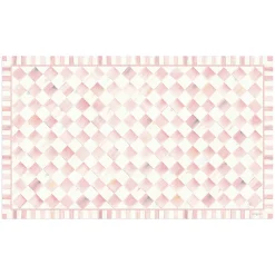 MacKenzie-Childs Rosy Check 3' x 5' Floor Mat| Rugs