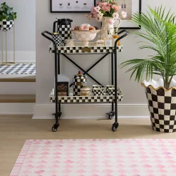 MacKenzie-Childs Rosy Check 3' x 5' Floor Mat| Rugs