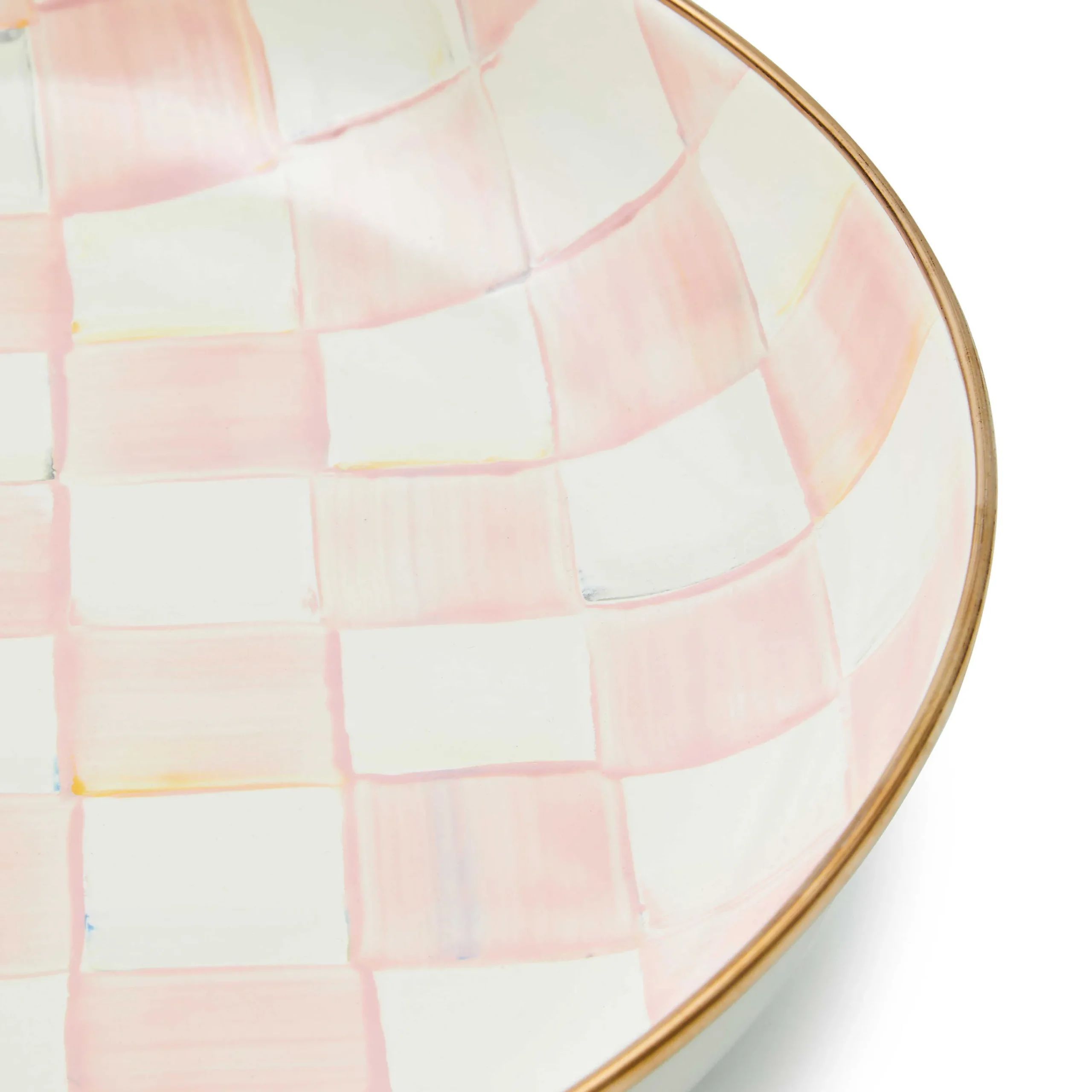 MacKenzie-Childs Rosy Check Abundant Bowl| Fall Entertaining|Serveware