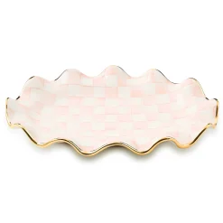 MacKenzie-Childs Rosy Check Ceramic Serving Platter| Fall Entertaining|Serveware