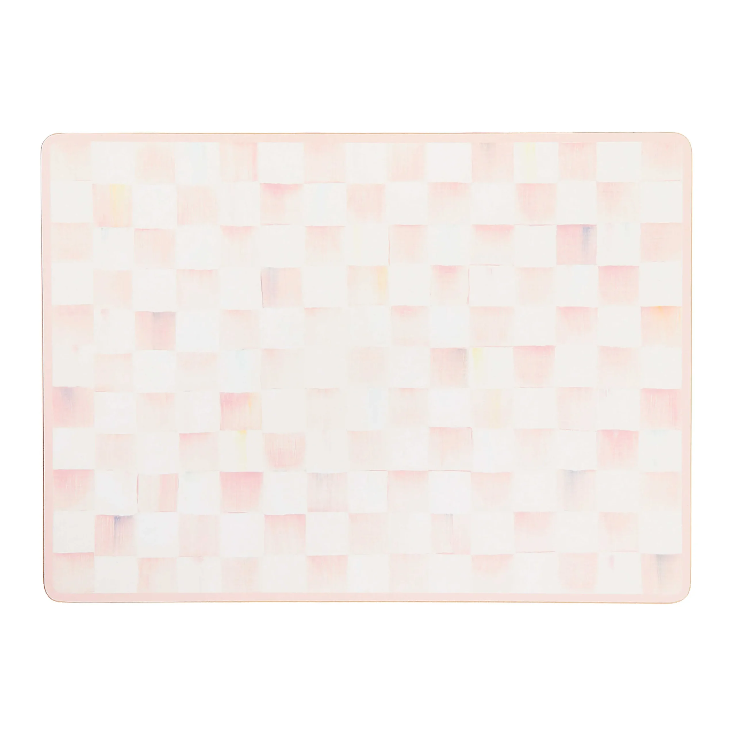MacKenzie-Childs Rosy Check Cork Back Placemats, Set of 4| Fall Entertaining|Kitchen & Table Linens