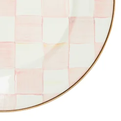 MacKenzie-Childs Rosy Check Dinner Plate| Easter|Spring