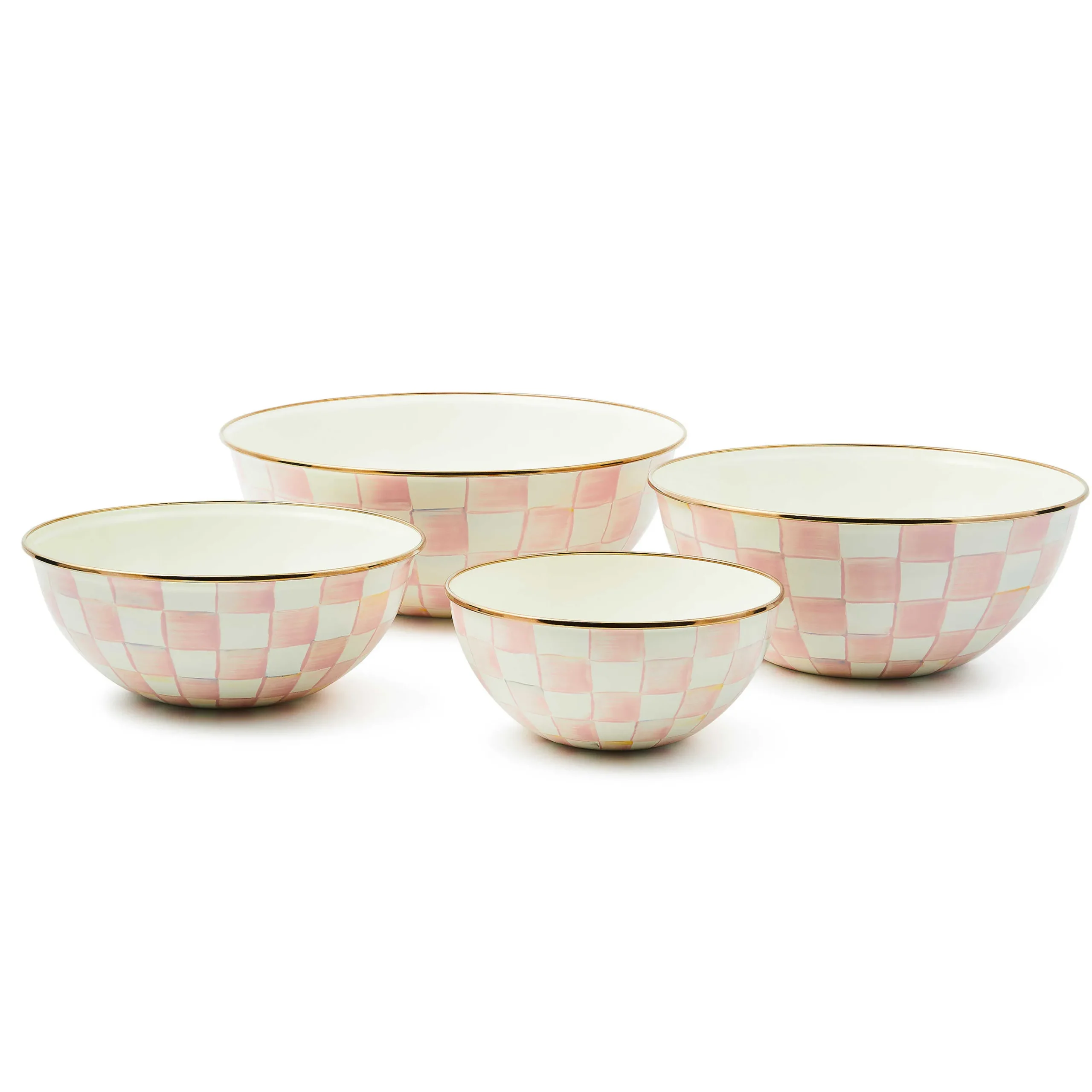 MacKenzie-Childs Rosy Check Extra Large Everyday Bowl| Fall Entertaining|Serveware