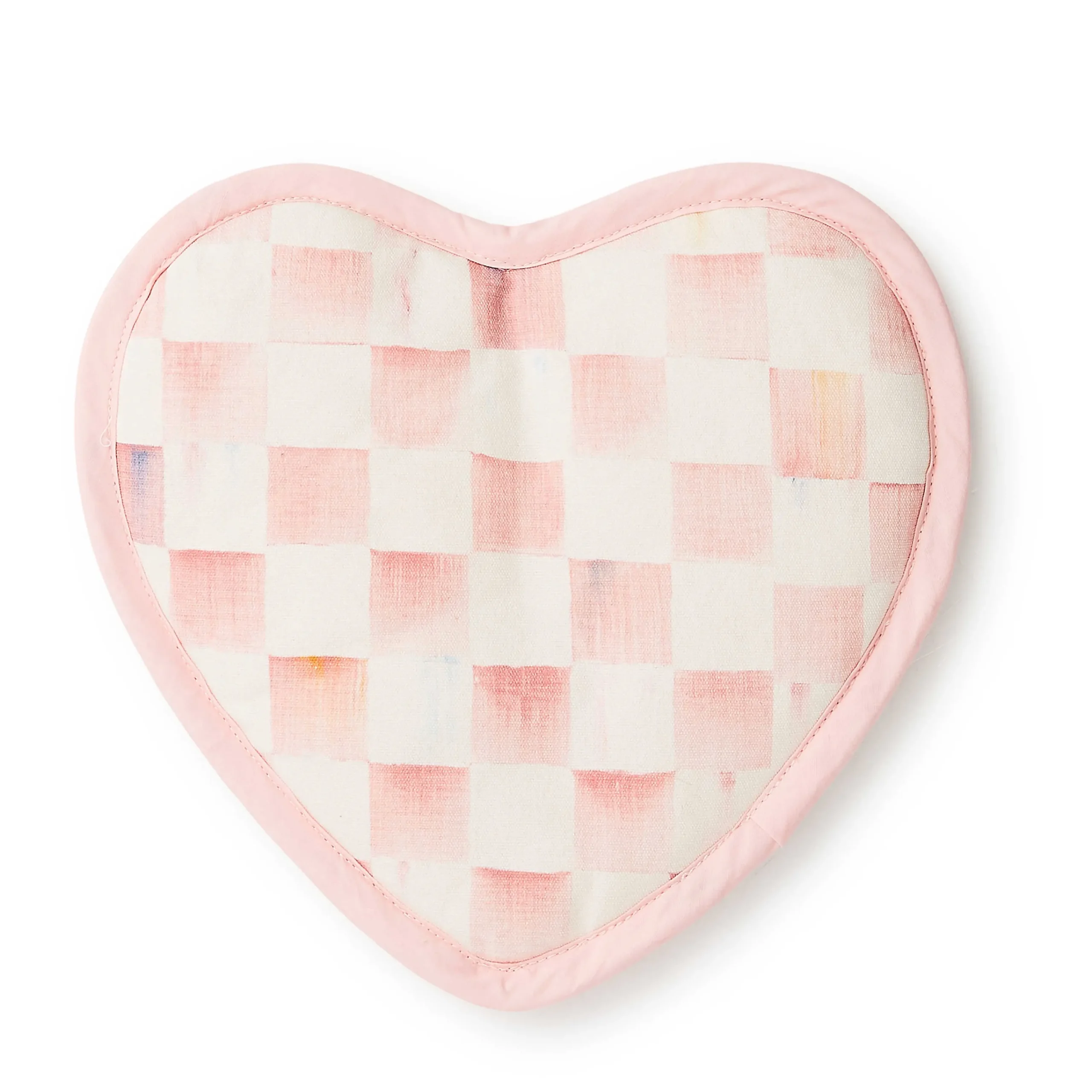 MacKenzie-Childs Rosy Check Heart Potholder| Kitchen & Table Linens