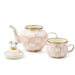 MacKenzie-Childs Rosy Check High Tea| The Coffee Shop|Fall Entertaining