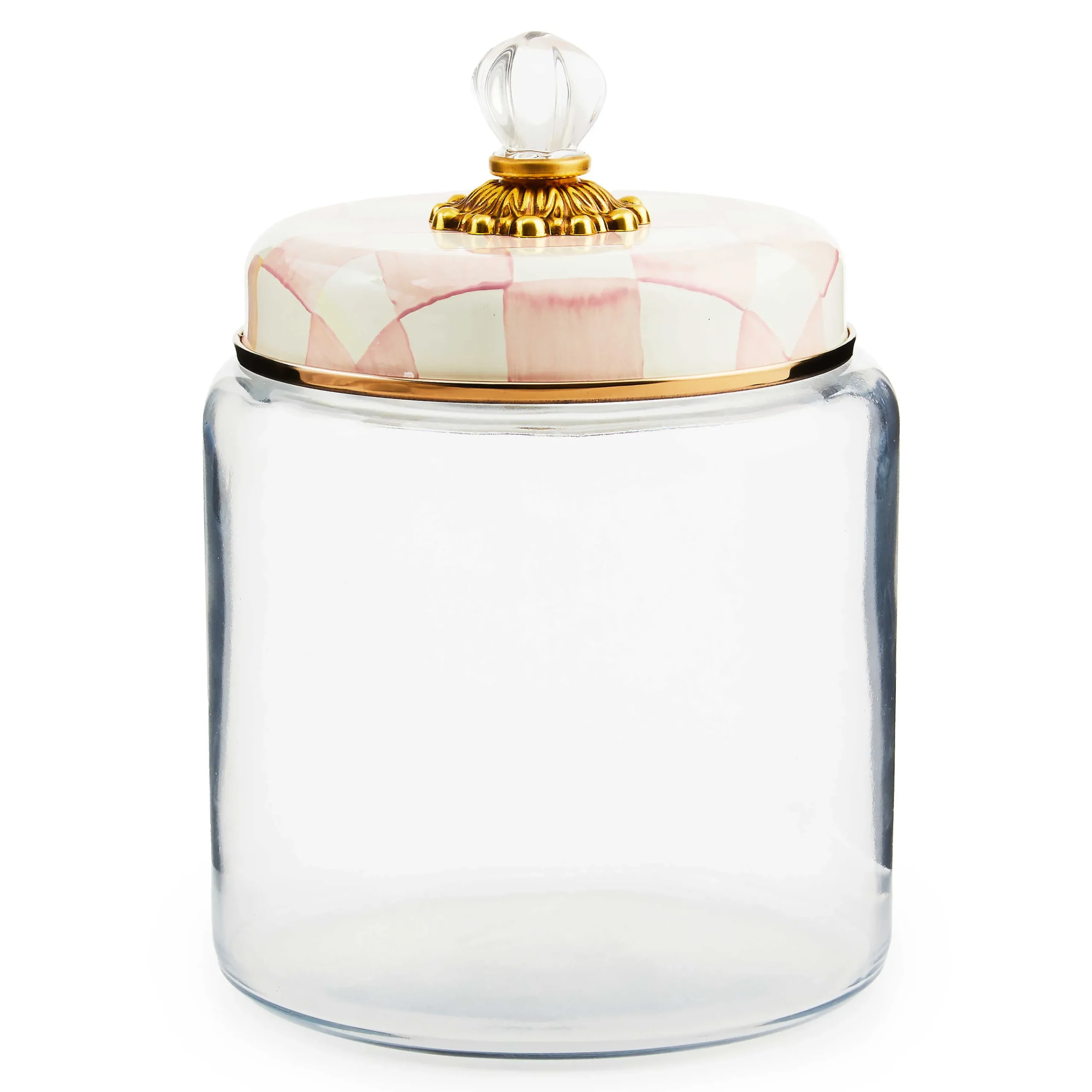 MacKenzie-Childs Rosy Check Kitchen Canister, Large| Kitchen Storage & Organization