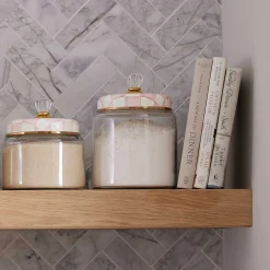 MacKenzie-Childs Rosy Check Kitchen Canister, Large| Kitchen Storage & Organization