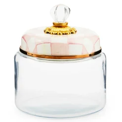 MacKenzie-Childs Rosy Check Kitchen Canister, Small| Kitchen Storage & Organization