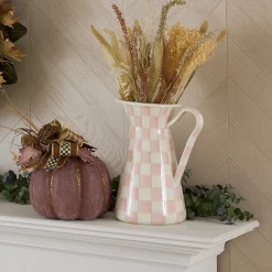 MacKenzie-Childs Rosy Check Kitchen Canister, Small| Kitchen Storage & Organization