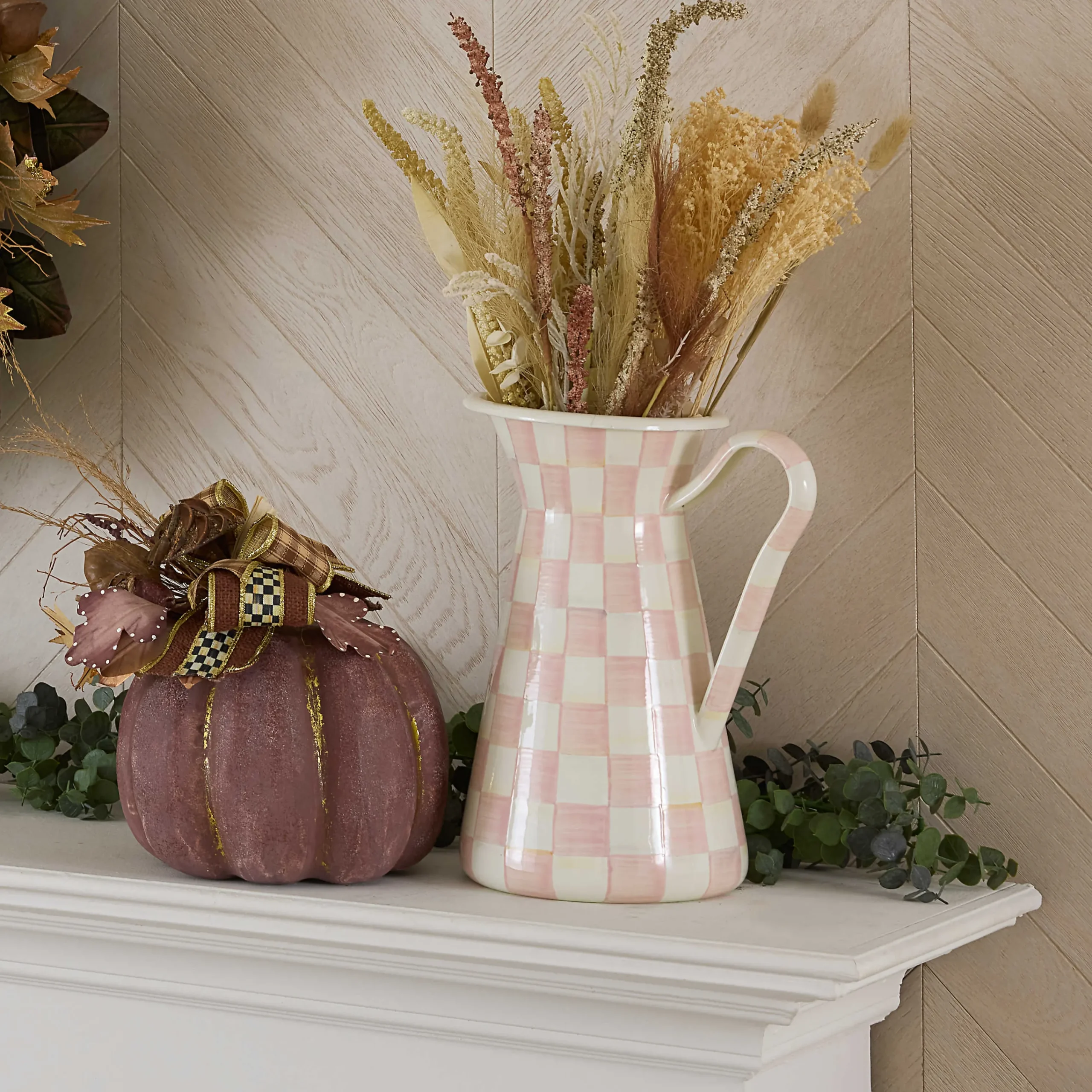 MacKenzie-Childs Rosy Check Kitchen Canister, Small| Kitchen Storage & Organization
