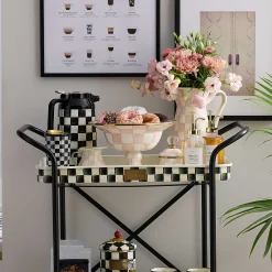 MacKenzie-Childs Rosy Check Kitchen Canister, Small| Kitchen Storage & Organization