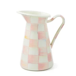 MacKenzie-Childs Rosy Check Medium Practical Pitcher| Fall Entertaining|Bar Entertaining