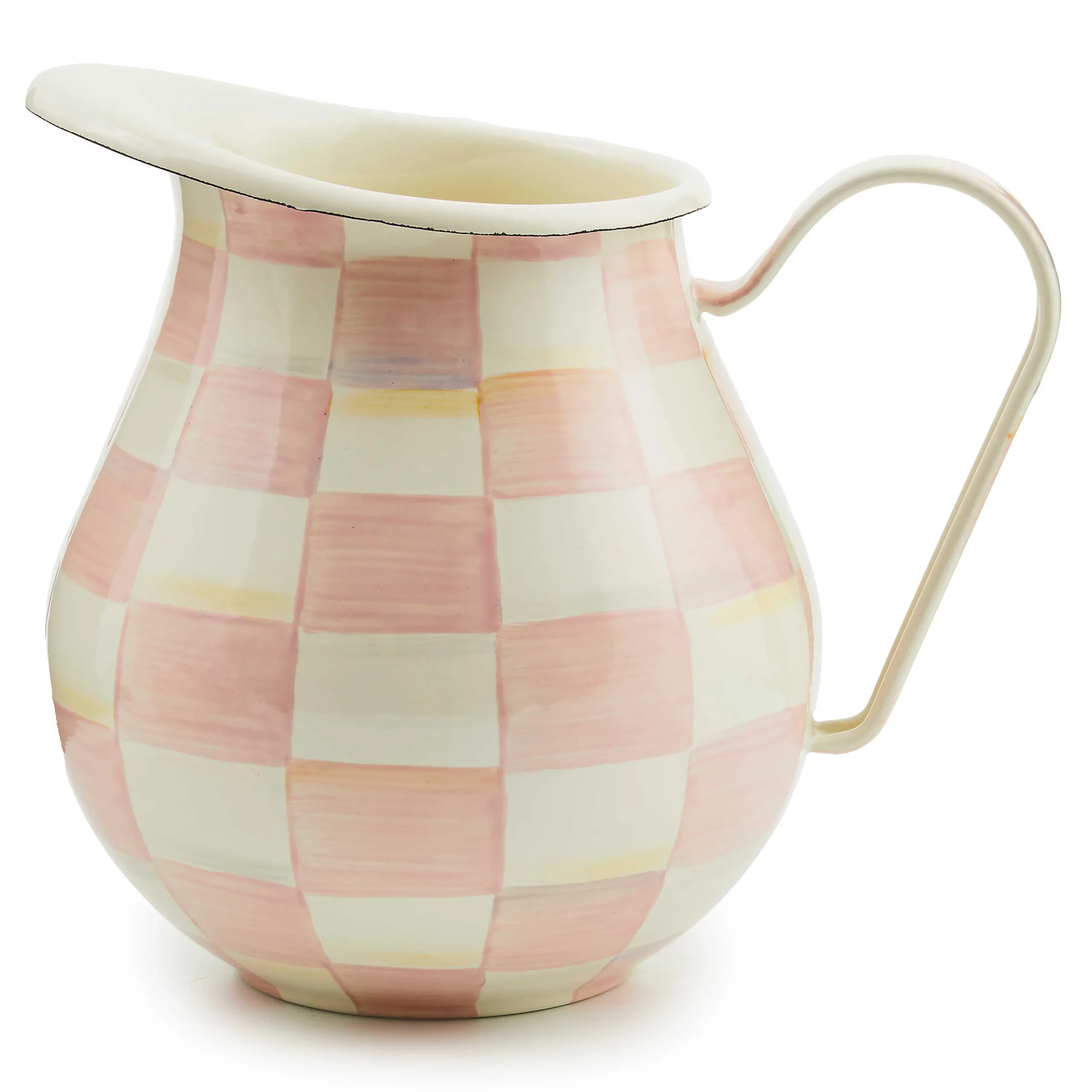 MacKenzie-Childs Rosy Check Pitcher| Easter|Spring