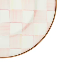 MacKenzie-Childs Rosy Check Salad/Dessert Plate| Easter|Spring