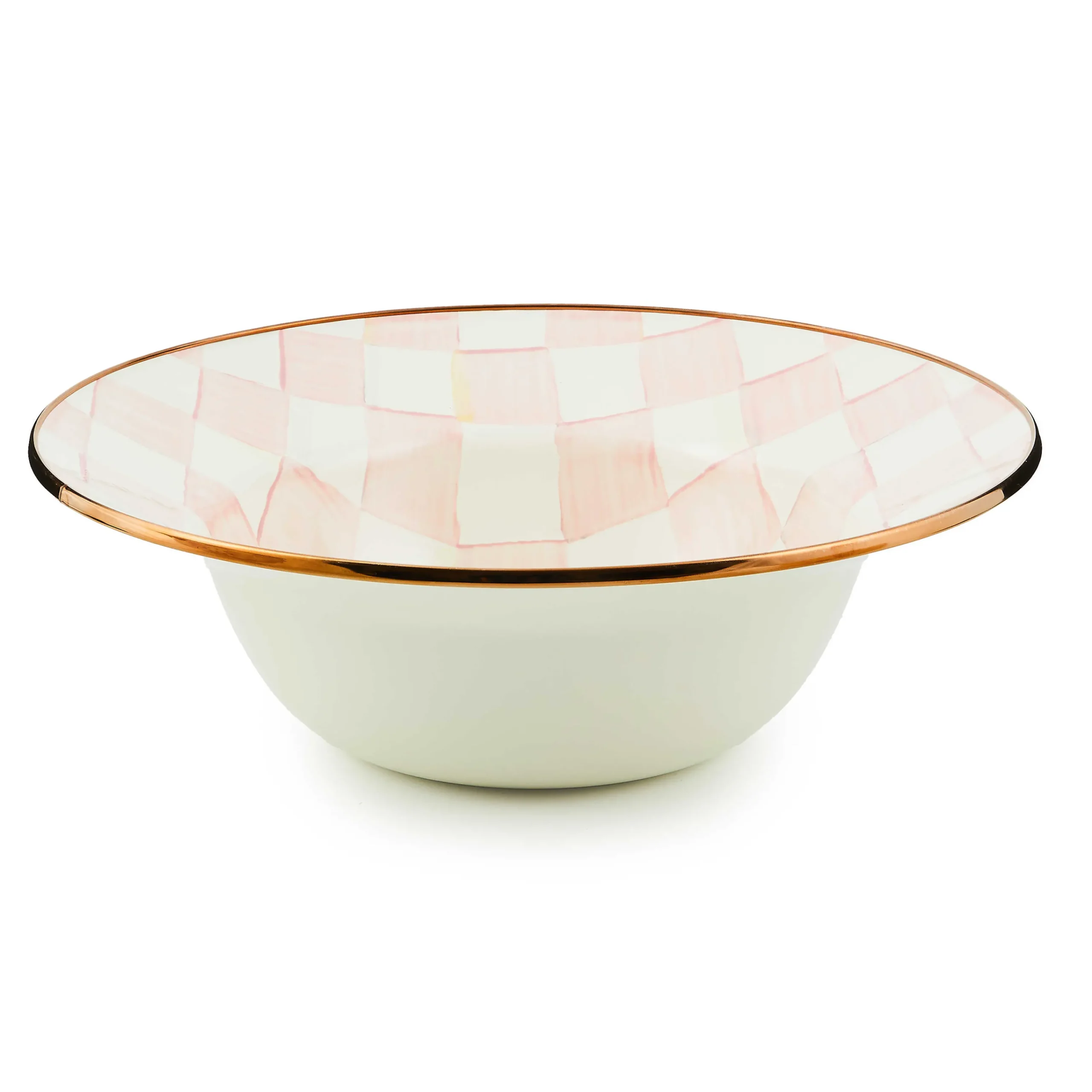 MacKenzie-Childs Rosy Check Serving Bowl| Easter|Spring