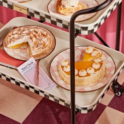 MacKenzie-Childs Rosy Check Serving Platter| Easter|Spring