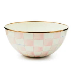 MacKenzie-Childs Rosy Check Small Everyday Bowl| Fall Entertaining|Serveware