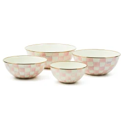 MacKenzie-Childs Rosy Check Small Everyday Bowl| Fall Entertaining|Serveware