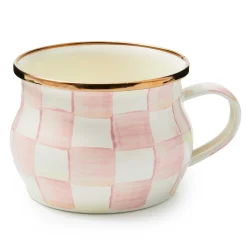 MacKenzie-Childs Rosy Check Teacup| The Coffee Shop|Fall Entertaining