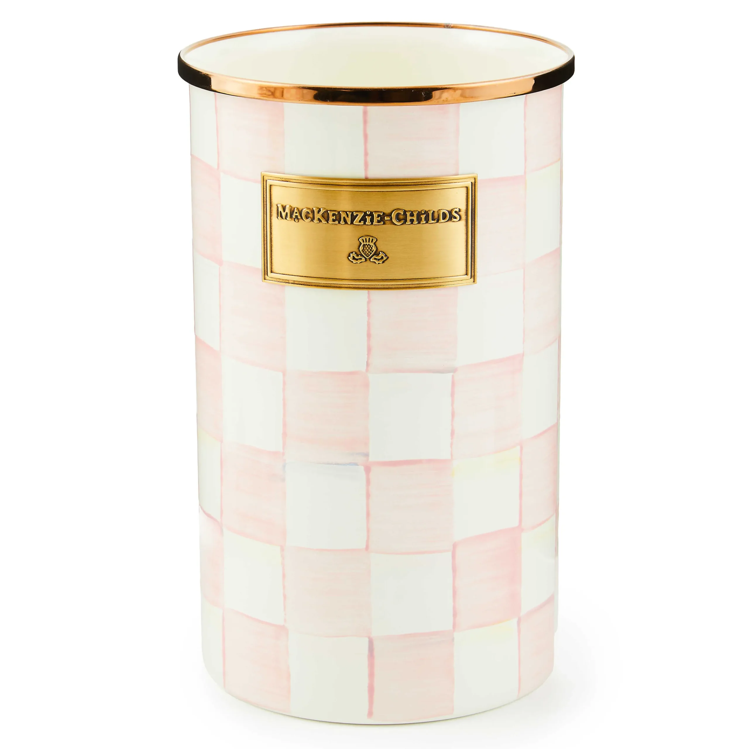 MacKenzie-Childs Rosy Check Utensil Holder| Spring|Kitchen Utensils & Tools