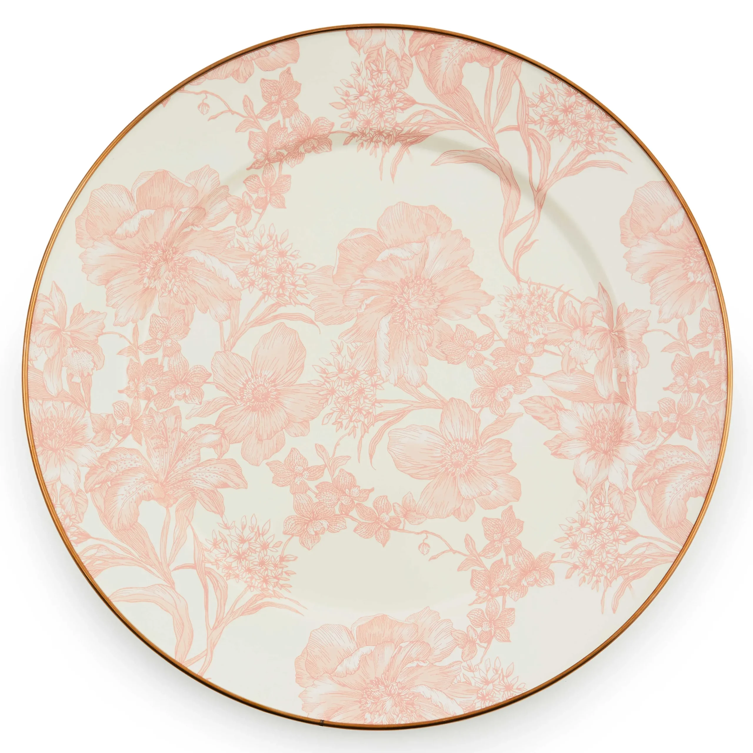 MacKenzie-Childs Rosy English Garden Enamel Charger/Plate| Easter|Spring