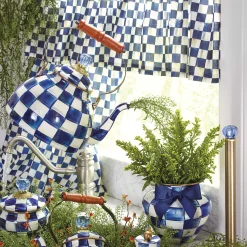 MacKenzie-Childs Royal Check 3 Quart Tea Kettle| Tea Kettles