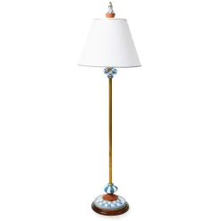 MacKenzie-Childs Royal Check Atelier Floor Lamp| Lighting