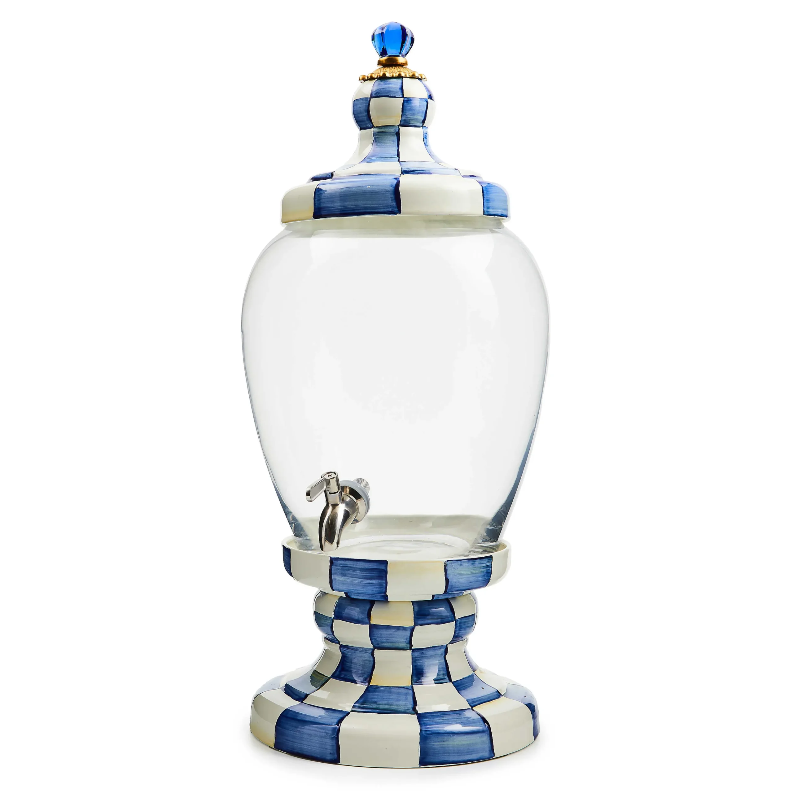 MacKenzie-Childs Royal Check Beverage Hostess| Drinkware|Bar Entertaining