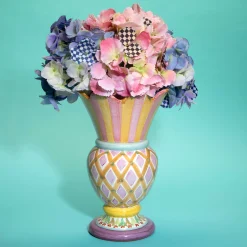 MacKenzie-Childs Royal Check Blue Hydrangea| Spring|Greenery & Florals
