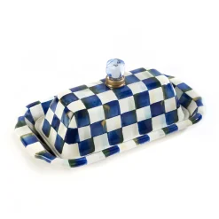 MacKenzie-Childs Royal Check Butter Box| Serveware
