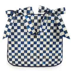 MacKenzie-Childs Royal Check Chair Cushion| Pillows, Throws, & Cushions
