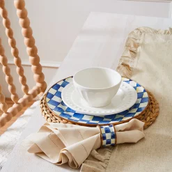 MacKenzie-Childs Royal Check Charger/Plate| Dinnerware & Flatware