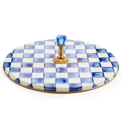 MacKenzie-Childs Royal Check Cheese Course| Serveware