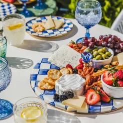 MacKenzie-Childs Royal Check Cheese Course| Serveware