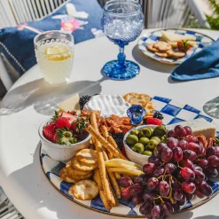 MacKenzie-Childs Royal Check Cheese Course| Serveware