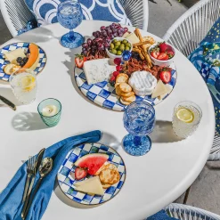 MacKenzie-Childs Royal Check Cheese Course| Serveware