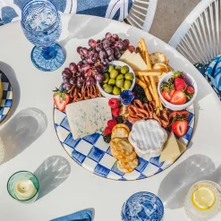 MacKenzie-Childs Royal Check Cheese Course| Serveware