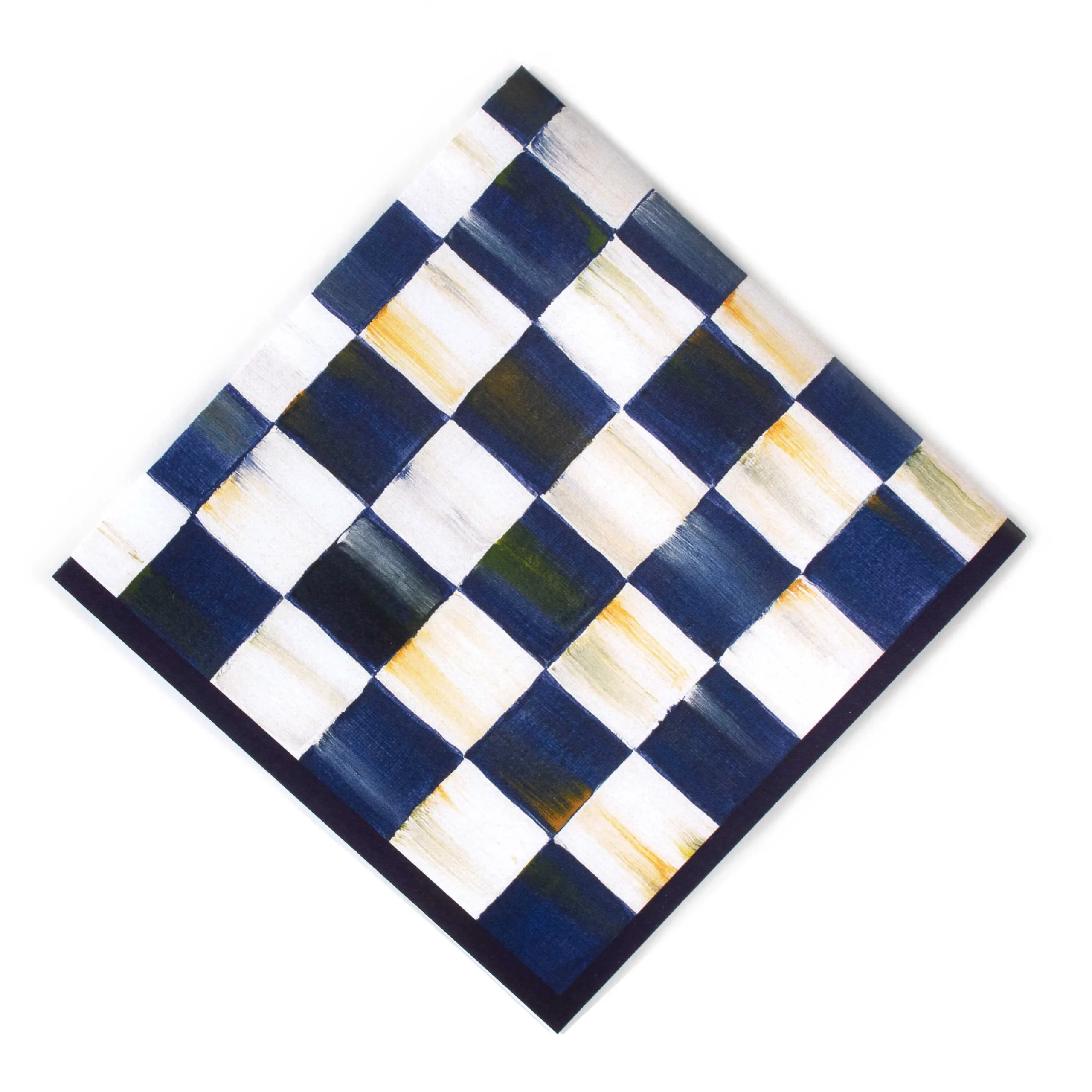 MacKenzie-Childs Royal Check Cocktail Paper Napkins| Bar Entertaining